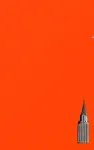 NYC Chrysler building bright orange grid style page notepad $ir Michael limited edition
