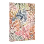 2026 Anemone (William Kilburn) Midi 12-month Vertical Hardcover Flexi Dayplanner 2026 (Wrap Closure)