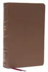 KJV Holy Bible: Large Print Single-Column with 43,000 End-of-Verse Cross References, Brown Genuine Leather, Personal Size, Red Letter, Comfort Print: King James Version