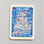 Julia Gash Wooden Magnet - England