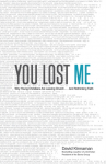You Lost Me &ndash; Why Young Christians Are Leaving Church . . . and Rethinking Faith