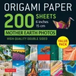 Origami Paper 200 sheets Mother Earth Photos 6" (15 cm)
