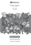 British English - Tajik (in cyrillic script), visual dictionary, BW
