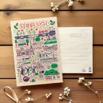 Julia Gash Wooden Postcard - Edinburgh