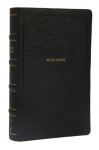 NKJV, End-of-Verse Reference Bible, Personal Size Large Print, Leathersoft, Black, Red Letter, Comfort Print, Holy Bible, New King James Version