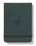 Dingbats A6+ Wildlife Green Deer Reporter Notebook - Dotted