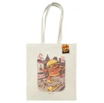 Ilustrata (Burgerzilla) Natural Tote Bag