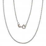 H&otilde;bekett Anchor round 1, 1 mm, H&otilde;be 925 proov, roodium (kate)