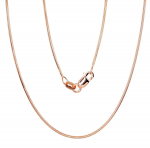 H&otilde;bekett Snake 1 mm, 55, 4.9 g, H&otilde;be 925 proov, punane kuld (kate)