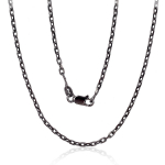 H&otilde;bekett Anchor 2.1 mm, kantide teemantt&ouml;&ouml;tlus, H&otilde;be 925 proov, roodium (kate)