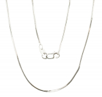 H&otilde;bekett Snake 1 mm, kantide teemantt&ouml;&ouml;tlus, H&otilde;be 925 proov