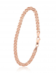 H&otilde;bekett Crandmother 4,9 mm , kantide teemantt&ouml;&ouml;tlus, 18, 5.7 g, H&otilde;be 925 proov, punane kuld (kate)