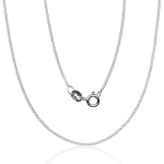 H&otilde;bekett Curb 1 mm , kantide teemantt&ouml;&ouml;tlus, 40, 1.3 g, H&otilde;be 925 proov, roodium (kate)