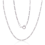H&otilde;bekett Figaro 1, 8 mm, kantide teemantt&ouml;&ouml;tlus, H&otilde;be 925 proov, roodium (kate)