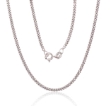 H&otilde;bekett Curb 2 mm , kantide teemantt&ouml;&ouml;tlus, 45, 5 g, H&otilde;be 925 proov, roodium (kate)