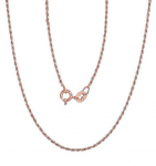 H&otilde;bekett Rope 1, 1 mm, H&otilde;be 925 proov, punane kuld (kate)