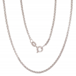H&otilde;bekett Rollo 2 mm, H&otilde;be 925 proov, roodium (kate)