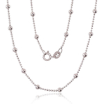H&otilde;bekett Bead 1-3 mm, H&otilde;be 925 proov, roodium (kate)