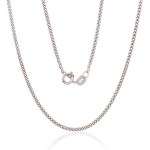 H&otilde;bekett Curb 2 mm , kantide teemantt&ouml;&ouml;tlus, 45, 3.8 g, H&otilde;be 925 proov, roodium (kate)