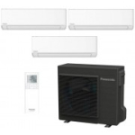 Panasonic 7.5/8.6 kW multisplit-komplekt kolme 2,5/3,4 kW NZ Etherea (nanoe&trade; X) siseseadmega
