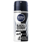 Nivea Invisible For Black & White Antiperspirant for Men in Spray 100 ml