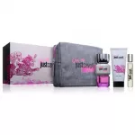 Just Cavalli Give Me Magic for Her D&aacute;rkov&aacute; sada kinkekomplekt EDP 90 ml, tělov&eacute; ml&eacute;ko 100 ml, miniaturka EDP 15 ml a kosmetick&aacute; ta&scaron;ka