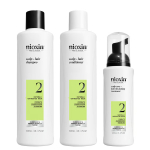 Nioxin SYSTEM 2 - Kit - Treatment for Natural Hair with Advanced Weakening komplekt 3 units
