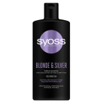 Syoss Blonde & Silver Purple Shampoo - Shampoo for highlighted, blonde and gray hair 440 ml