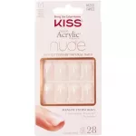 Kiss My Face Salon Acrylic French Nude 64268 ( 28 pcs ) - Acrylic nails french manicure for a natural look