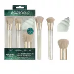 Ecotools SEA GEMS MAKEUP BRUSHES + SPONGE SET (4 pcs)