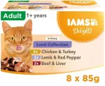 EUKANUBA IAMS DELIGHTS Land Collection in Gravy box &ndash; wet cat food &ndash; 8x85g