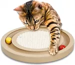 Flamingo Cat toy WOODEN SCRATCHER INFINITY 29x2,5x29cm
