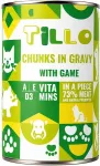 Tillo Chunks in gravy Game - wet dog food - 1250g