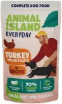 ANIMAL ISLAND Everyday Turkey pulled fillets in broth - wet dog food - 150g