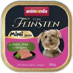 Animonda Vom Feinsten Senior Mini Chicken with game and oregano - wet dog food - 100g