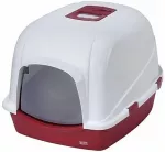 Europet Bernina Closed cat toilet JUMBO 56x70x46 cm bordo