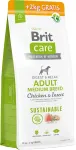 Brit Care SS Adult Medium Breed Chicken & Insect 12 kg + 2 kg