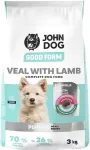 JOHN DOG Junior Good Form Veal with lamb - dry dog food - 3kg