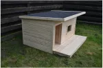 Inpuit koerakuut BOSS - soojustamata - terrassiga - 148 x 100 x 80 cm