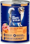 OptiVital Chicken pate, rich in turkey and carrots - wet dog food - 400g
