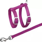 TRIXIE Traksid kassidele rihmaga, nailon, 22-42 cm/10 mm, 1,25 m.