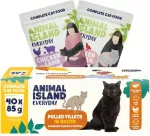 ANIMAL ISLAND Everyday Fillets in broth Chicken with lamb and Chicken with quail Box - wet cat food - 40x85g