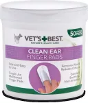 VETS BEST - Cat/Dog - Clean Ear Finger Pads- 50pc - koera/kassi k&otilde;rvapuhastuslapid n&auml;pule