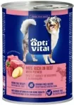 OptiVital Pork p&acirc;t&eacute;, rich in beef and potatoes - wet dog food - 400g
