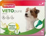 BEAPHAR Veto Pure Bio Spot On Dogs (15-30kg) t&auml;pilahus v&auml;lisparasiitide t&otilde;rjeks keskmist t&otilde;ugu koertele N3