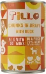 Tillo Chunks in gravy Duck - wet dog food - 415g
