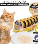 UniQ Pets lihaga supp kassidele, kana ja k&uuml;&uuml;lik 6x60g