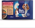 OptiVital Tasty shreds with beef and duck in gravy - wet dog food - 4x85g
