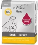 PLATINUM Menu - Dog - Duck & Turkey - 185g