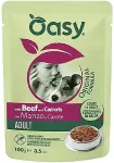 Oasy Strips in Gravy Adult with Beef and carrots - wet dog food - 100g